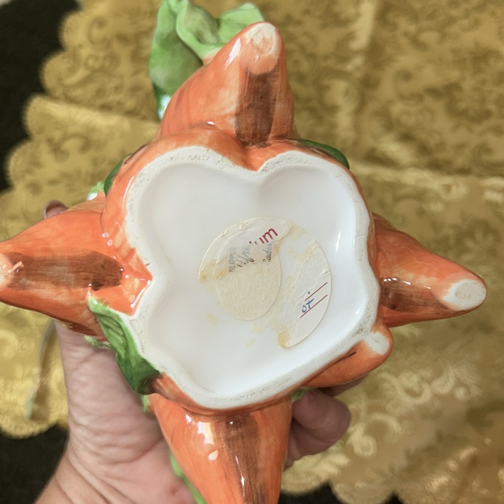 VintageTeapot Hand Painted Carrots 🥕 Teapots so Beautiful - Picture 9 of 13